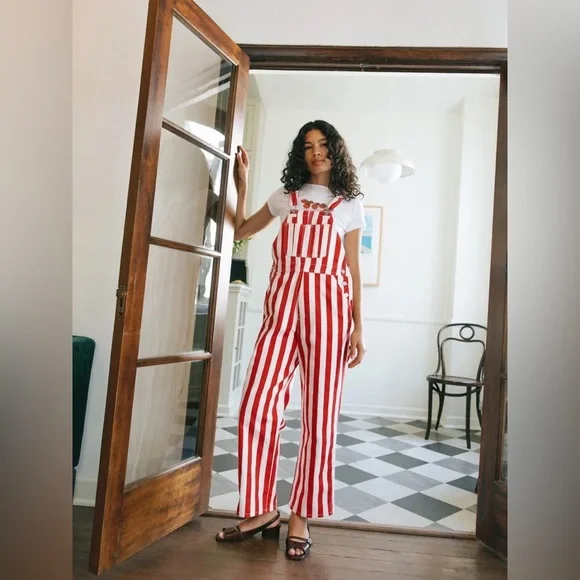 LISA SAYS GAH Lucy Overall - Pomodoro Stripe size S/XS - Picture 4 of 17